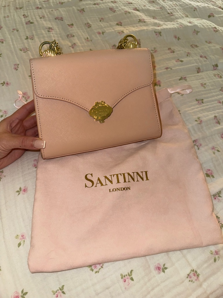 Santinni ‘Venus’ Saffiano Leather Handbag In Rosa